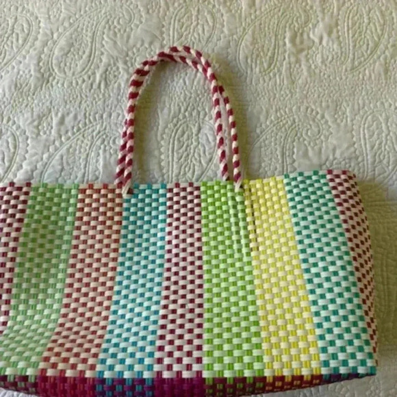 Lilly Pulitzer Woven Tote In Multicolor - Picture 4 of 5